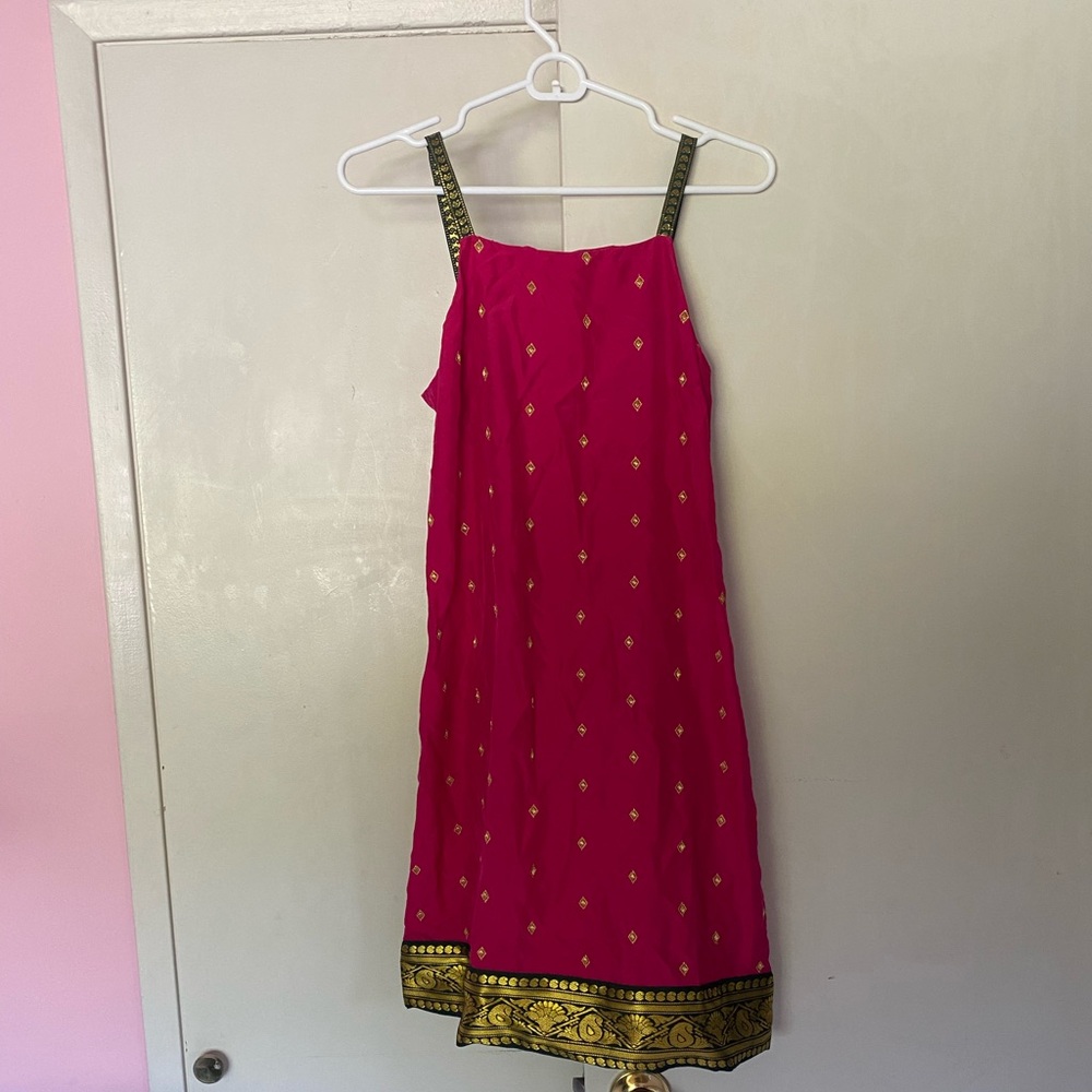 Tommy Hilfiger Y2K silk embroidered dress